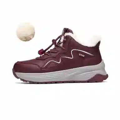 足力健 老人鞋 棉鞋 保暖耐磨减震防滑 加绒加厚 防寒 便捷免系带  通勤百搭简约 雪地靴 男女同款