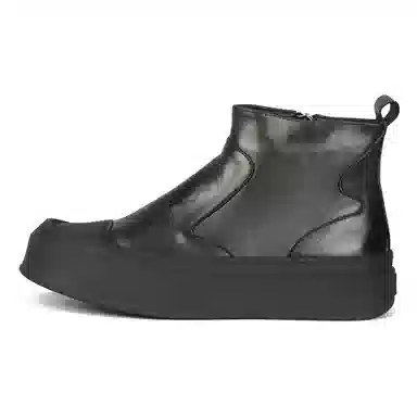 泰点 头层牛皮 时尚舒适厚底增高休闲 短靴 男款