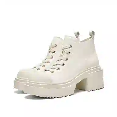 CHERYKALLY Thick Sole Ankle Boots 7.5cm