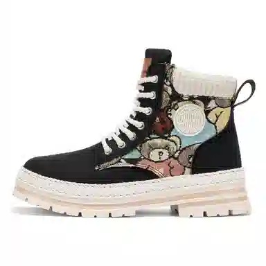 CAHHRRN PU Warm Short Martin Boots Men