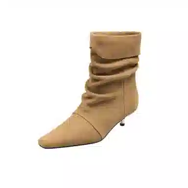 子骁 牛反绒 复古个性时髦 气质慵懒百搭 短靴 女款