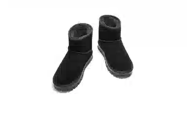 森达 牛剖层革 耐磨 舒适绒毛户外休闲通勤百搭 短筒 雪地靴 男款