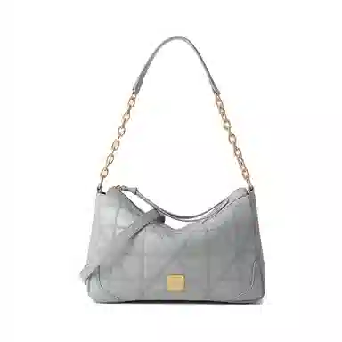 梦特娇 法式松弛小香风时尚简约 羊皮 腋下包斜挎包单肩包 常规 女款 岩石灰/橡果色/椰奶白/黑色