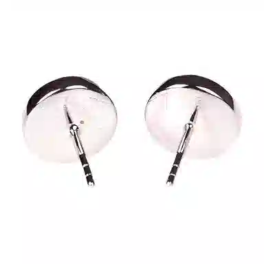 COACH Open Stone Earrings Silver