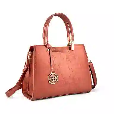 维尼奥 新中式国风提花刺绣高级感时尚气质 合成革 单肩斜挎手提包 常规 女款 红色