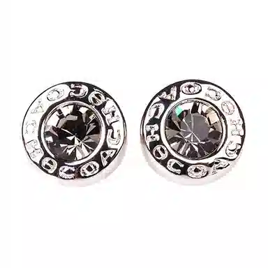COACH Open Stone Earrings Silver