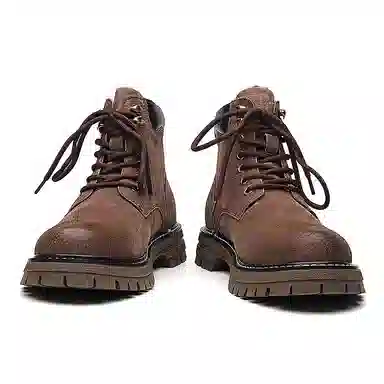 猪皮 加绒保暖舒适潮流百搭户外美式高街风格 马丁靴 男款