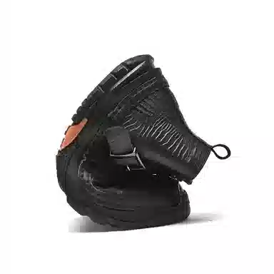 公牛雷霆 头层牛皮 潮流时尚 短靴 男款 黑色