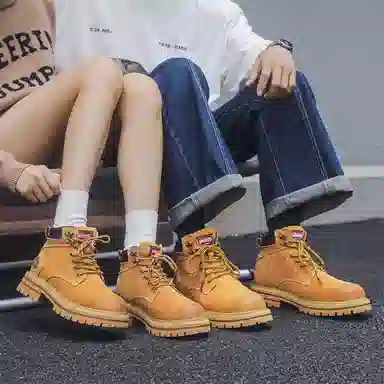 驰狼 美式户外 短筒 马丁靴 男女同款