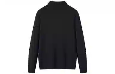 恒源祥 纯色翻领套头休闲毛衣 男款