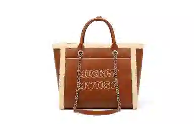 Disney Mickey Tote Bag Brown