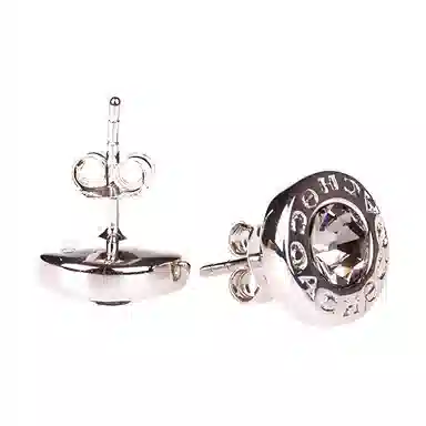 COACH Open Stone Earrings Silver