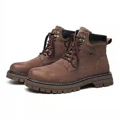 猪皮 加绒保暖舒适潮流百搭户外美式高街风格 马丁靴 男款