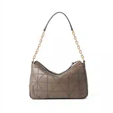 梦特娇 法式松弛小香风时尚简约 羊皮 腋下包斜挎包单肩包 常规 女款 岩石灰/橡果色/椰奶白/黑色