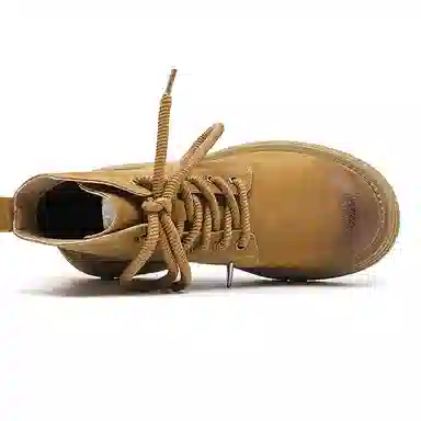 品乙 二层猪皮 工装百搭 时尚舒适 短筒 马丁靴 男款