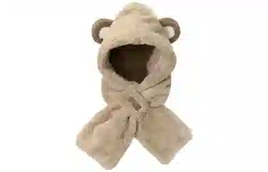 优幽兰 加绒加厚一体式 显脸小防风防寒保暖护耳小众 斗篷帽 女款