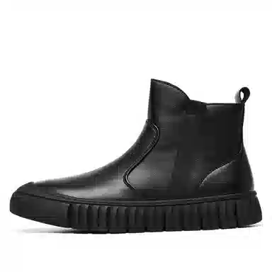 罗蒙 牛剖层革 百搭时尚 短靴 男款