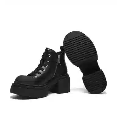 CHERYKALLY Thick Sole Ankle Boots 7.5cm