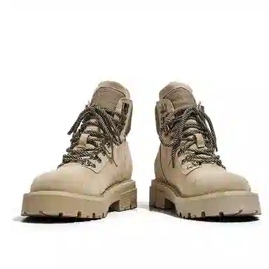 BEIDOUNIAO Leather Yellow Boots