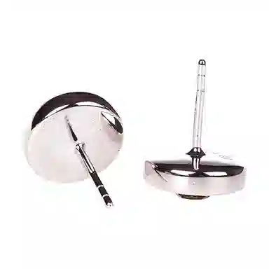 COACH Open Stone Earrings Silver