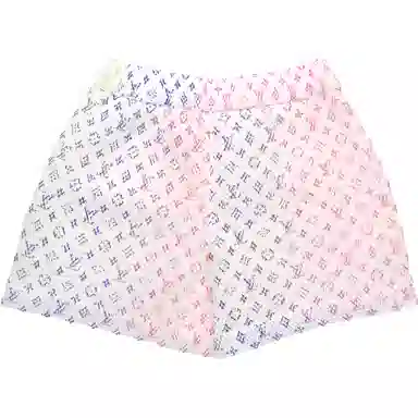 Louis Vuitton SS22 Gradient Logo Shorts White