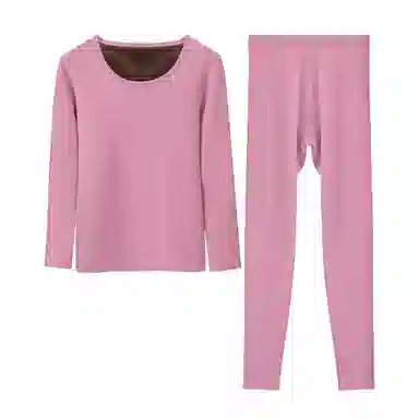 欧迪芬 加绒亲肤舒适蚕丝防寒保暖套装 女款