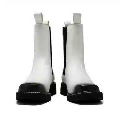 卡奇奥蒂 超纤皮 英伦时尚 高筒 切尔西靴 男款