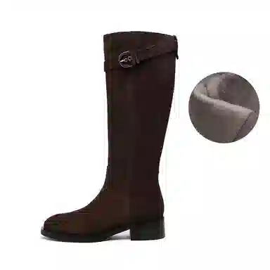 波尔谛奇 显瘦加绒舒适时尚 高筒靴 女款