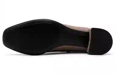 ecco Xing Su Series Chunky Heel Square Toe Zip Ankle Boots Ink Pink