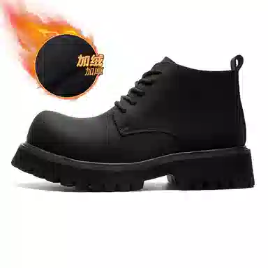 驰狼 马丁鞋 舒适内增高短筒 男女同款