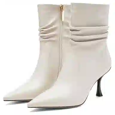 Nine West Stacked Heel Ankle Boots