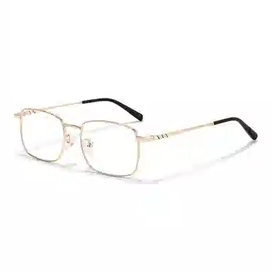 佐川 休闲时尚商务方框眼镜 百搭大框眼睛镜框  防蓝光变色 金属 方形 光学镜架 男女同款情侣款