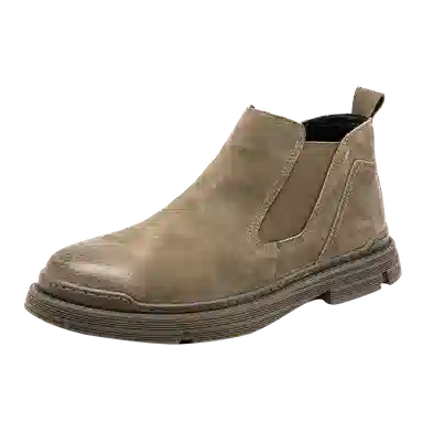 品乙 二层猪皮 经典时尚 透气舒适 通勤潮流 及踝 切尔西靴 男款