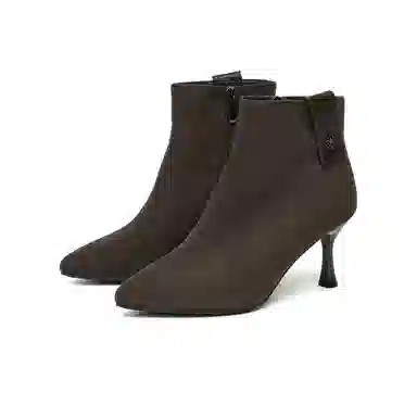 GEMEIQ Metal Heel Ankle Boots