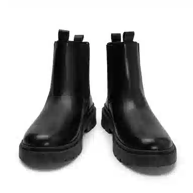 小红人 简约百搭 时尚潮流 切尔西靴 男款 黑色