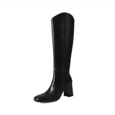 子骁 牛皮革 舒适显瘦百搭 气质时尚柔软 高筒靴 女款