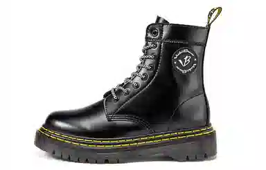 VICKI BROWN Martin Boots Black