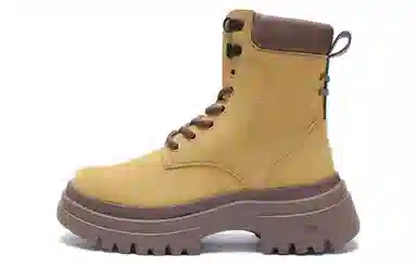 蕉下 轻软厚底 登山英伦风增高工装 短筒 马丁靴 女款