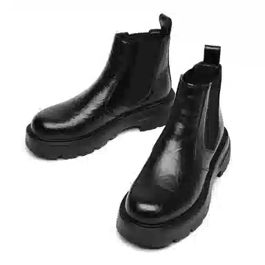 罗蒙 牛剖层革 舒适潮流 轻便百搭 经典简约复古日常 切尔西靴 男款