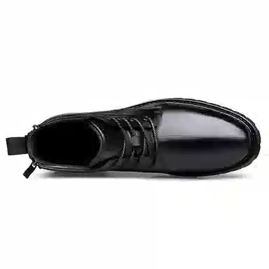 袋鼠头 牛皮革 舒适百搭 防滑厚底 中筒 马丁靴