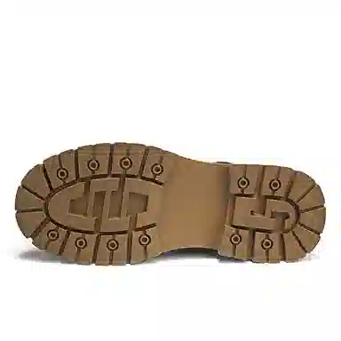 季公羊 牛皮革 舒适日常百搭 短筒 马丁靴 男女同款