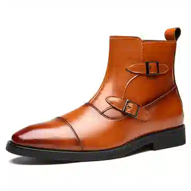 正泰 男士商务正装复古高筒经典百搭简约休闲 短靴 男款