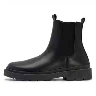 小红人 简约百搭 时尚潮流 切尔西靴 男款 黑色