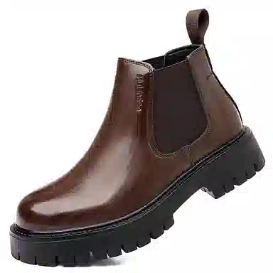 木林森 时尚简约 经典复古 短筒 切尔西靴 男款