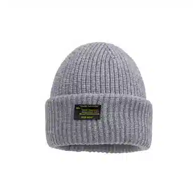 北极绒 巴拉克拉法帽大头围冬季保暖毛线针织护耳防风头套二合一 聚酯纤维 绒线帽 男女同款情侣款