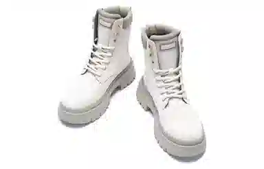 蕉下 轻软厚底 登山英伦风增高工装 短筒 马丁靴 女款