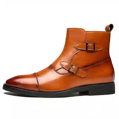 正泰 男士商务正装复古高筒经典百搭简约休闲 短靴 男款