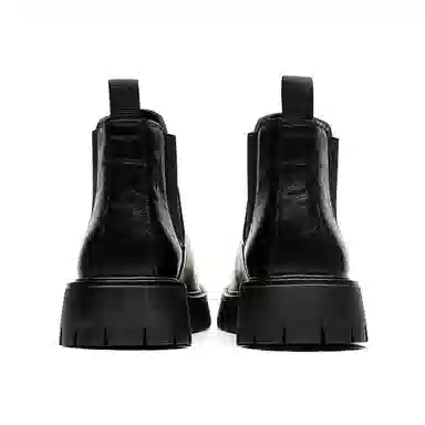 卡奇奥蒂 超纤皮 时尚舒适 短筒 切尔西靴 男款 黑色