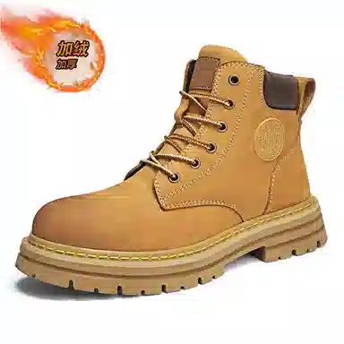 季公羊 牛皮革 舒适日常百搭 短筒 马丁靴 男女同款