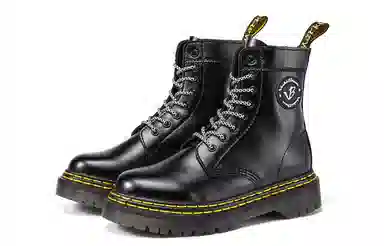 VICKI BROWN Martin Boots Black